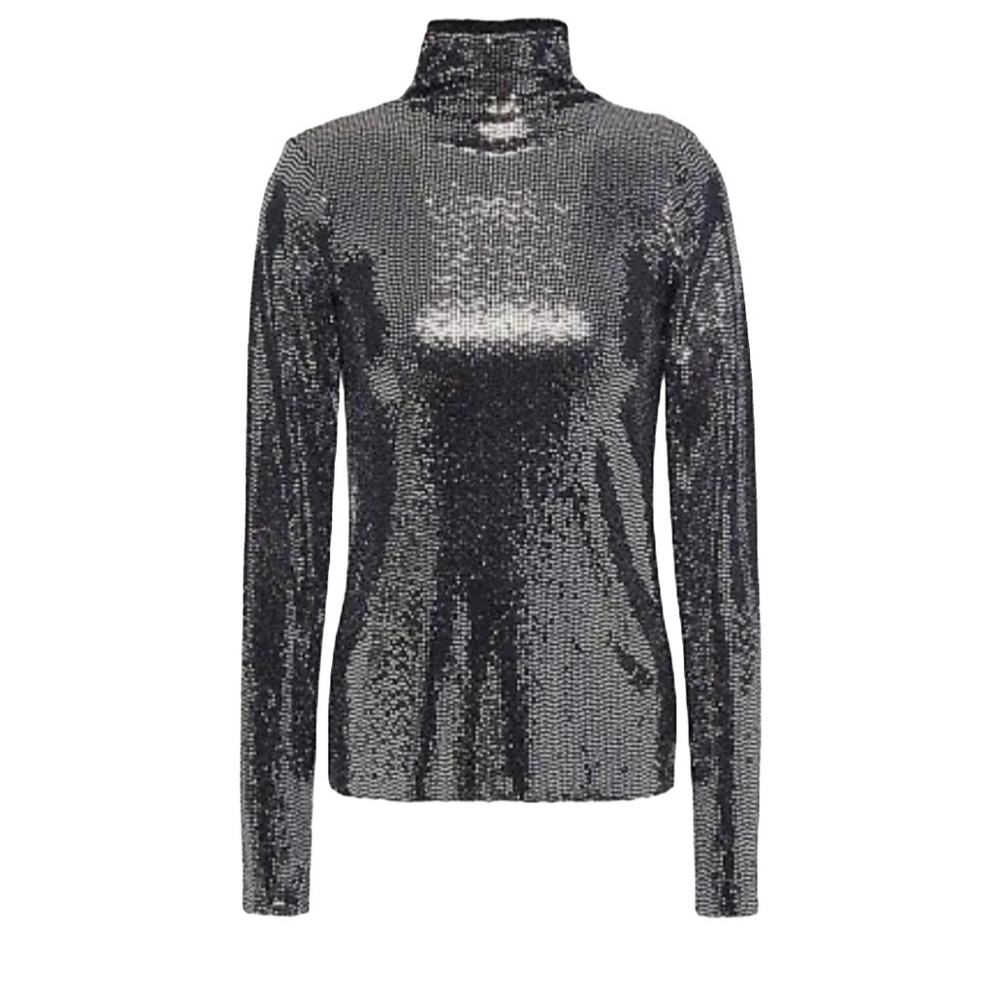 Maje mettalic top US 8/ 3stretch New